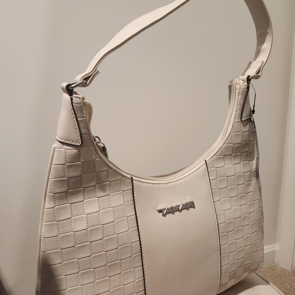 Tahari Cream Hobo Bag